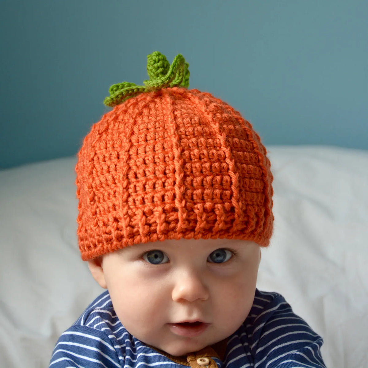 CROCHET PATTERN Pumpkin Beanie Hat | Easy to make | For all ages | Instant Download Pdf Crochet Pattern by HanJan